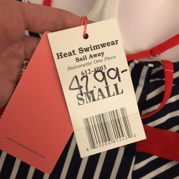 Nautical Balconette One Piece - Picture 3 of 3